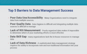 5 Barriers to Data Management Sucess
